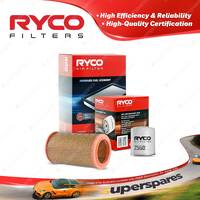 Ryco Oil Air Filter for Renault Fuego Gtx VF113 4cyl 2L Petrol J6R 1982-1987