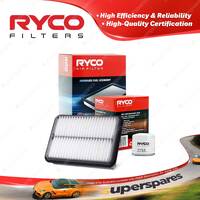 Ryco Oil Air Filter for Hyundai Santa Fe SM 4cyl 2.4L V6 2.7L Petrol G4JSX G6EA