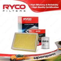 Ryco Oil Air Filter for Ford Bronco F100 302 V8 4.9L 5L Petrol W 1985-1987