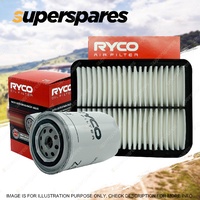 Ryco Oil Air Filter for Ford Fairlane Fairmont Falcon BA Territory SX 6cyl 4L