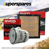 Ryco Oil Air Filter for Isuzu D-Max TF Mu-X 4cyl 3L Turbo Diesel 4JJ1-TCX