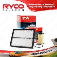 Ryco Oil Air Filter for Kia Sorento XM V6 3.5L Petrol 08/2011-06/2015 G6DC