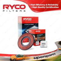 Ryco Oil Air Filter for Mazda 323 BF Protege BG 4cyl 1.6L Petrol 89-95