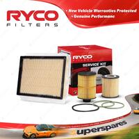 Ryco Oil Air Fuel Filter Service Kit for Holden Astra AH 06/2006-03/2010