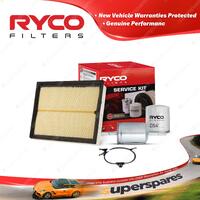 Ryco Oil Air Fuel Filter Service Kit for Holden Astra TS 03/2000-2004