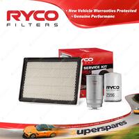 Ryco Oil Air Fuel Filter Service Kit for Jeep Cherokee KJ 01/2003-2008