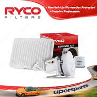 Ryco Oil Air Fuel Filter Service Kit for Mazda Mazda 2 DE 09/2007-11/2014