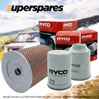 Ryco Oil Air Fuel Filter Service Kit for Toyota 4 Runner LN130 LN61 Bundera LJ70