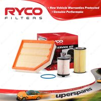 Ryco Oil Air Fuel Filter Service Kit for Volvo Xc90 CZ71 D5 10/2006-07/2011