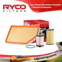 Ryco Oil Air Fuel Filter Service Kit for Volvo Xc90 D5 08/2011-On