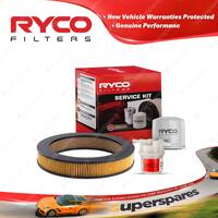 Ryco Oil Air Fuel Filter Service Kit for Holden Barina MB ML 4cyl 1.3L Petrol