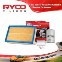 Ryco Oil Air Fuel Filter Service Kit for Audi 80 B4 2.6E 2.8E Qt to VIN