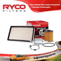 Ryco Oil Air Fuel Filter Service Kit for Holden Vectra JS JSII X25XE