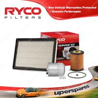 Ryco Oil Air Fuel Filter Service Kit for Jeep Commander XH Grand Cherokee WH