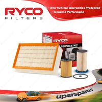 Ryco Oil Air Fuel Filter Service Kit for Audi A3 8V Q2 GA 04/2013-On