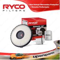 Ryco Oil Air Fuel Filter Service Kit for Mitsubishi Lancer Sedan CC 4G15