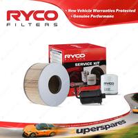 Ryco Oil Air Fuel Filter Service Kit for Toyota Landcruiser UZJ100R V8 4.7L