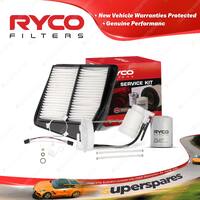 Ryco Oil Air Fuel Filter Service Kit for Honda Accord Euro 10 06/2008-On