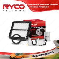 Ryco Oil Air Fuel Filter Service Kit for Honda Jazz GE 03/2013-07/2014