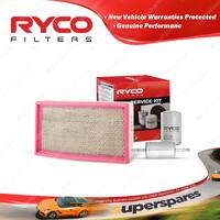 Ryco Oil Air Fuel Filter Service Kit for Jaguar S Type 3 05/1999-05/2008