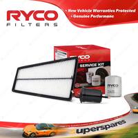 Ryco Oil Air Fuel Filter Service Kit for Kia Credos G11 05/1998-2001