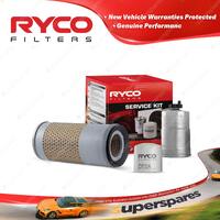 Ryco Oil Air Fuel Filter Service Kit for Landrover Discovery Series 1 1992-1997