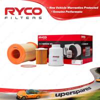 Ryco Oil Air Fuel Filter Service Kit for Nissan Navara D22 III 12/2001-2005