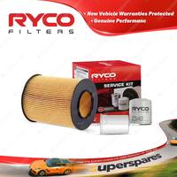 Ryco Oil Air Fuel Filter Service Kit for Peugeot 206 XR XT 09/1999-2007