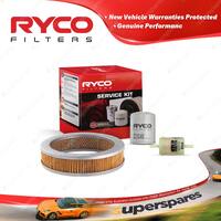 Ryco Oil Air Fuel Filter Service Kit for Toyota Corona ST141 10/1983-1987