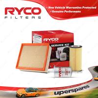 Ryco Oil Air Fuel Filter Service Kit for Volvo S40 MS38 06/2004-08/2010