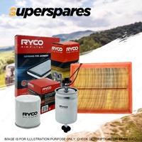 Ryco Oil Air Fuel Filter Service Kit for Kia Rio UB 4cyl 1.4L 1.6L Petrol G4FD