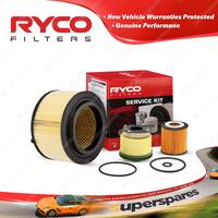 Ryco Oil Air Fuel Filter Service Kit for Mazda Bt50 UP0Y Turbo Diesel