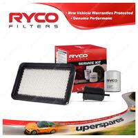 Ryco Oil Air Fuel Filter Service Kit for Mazda Mx-6 626 GE V6 2.5L Petrol