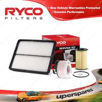 Ryco Oil Air Fuel Filter Service Kit for Kia Sorento XM V6 3.5L Petrol