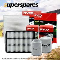 Ryco Oil Air Fuel Cabin Filter Service Kit for Ldv V80 2.5L 4Cyl 2013-On