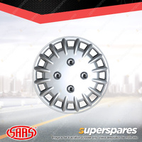 SAAS Tracer 12 inch Silver Wheel Cover Set of 4 - Hub Caps Trim Universal