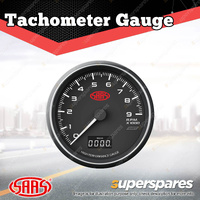 SAAS Tachometer 0-9K RPM Shiftlite 80mm In Dash Muscle Series I Black