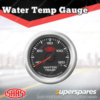 SAAS Electronic Water Temp Gauge Black Face 52mm Multi Colour Muscle Series 3