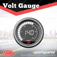 SAAS Volt Gauge 8v-18v 52mm Muscle Digital Series LCD Digital Readouts