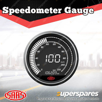 SAAS Speedometer Gauge 0 - 220 KPH 80mm In Dash Muscle Digital Series