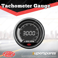 SAAS Tachometer 0-11K RPM Shiftlite 80mm In Dash Muscle Digital Series