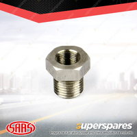 SAAS Gauge Bush Adaptor 1/8-27 NPT Female to 1/4 BSP Male Stainless Steel