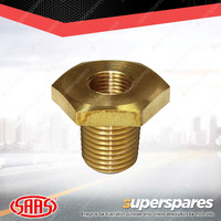 SAAS Gauge Bush Brass Adaptor Thread Size M14 x 1.5 to 1/8-27 NPT