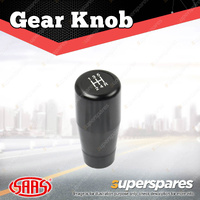 SAAS Billet Car Gear Stick Shift Knob - Black Aluminium Finish Customisable