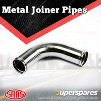 SAAS Metal Joiner Pipe 90 Degree Elbow Aluminium Polished 57mm ID Universal