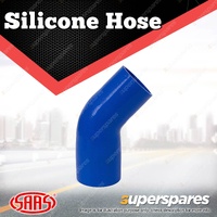 SAAS Silicone Hose 45 Deg Reducer 76 x 102mm Blue Colour Multi Ply Construction