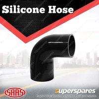 SAAS Silicone Hose 90 Deg Reducer 76 x 89mm Black Colour Multi Ply Construction