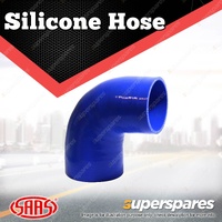 SAAS Silicone Hose 90 Deg Reducer 89 x 102mm Blue Colour Multi Ply Construction