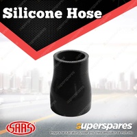 SAAS Silicone Hose Straight Reducer 38 x 51 x 76mm Black Multi Ply Construction