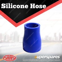 SAAS Silicone Hose Straight Reducer 38 x 51 x 76mm Blue Multi Ply Construction